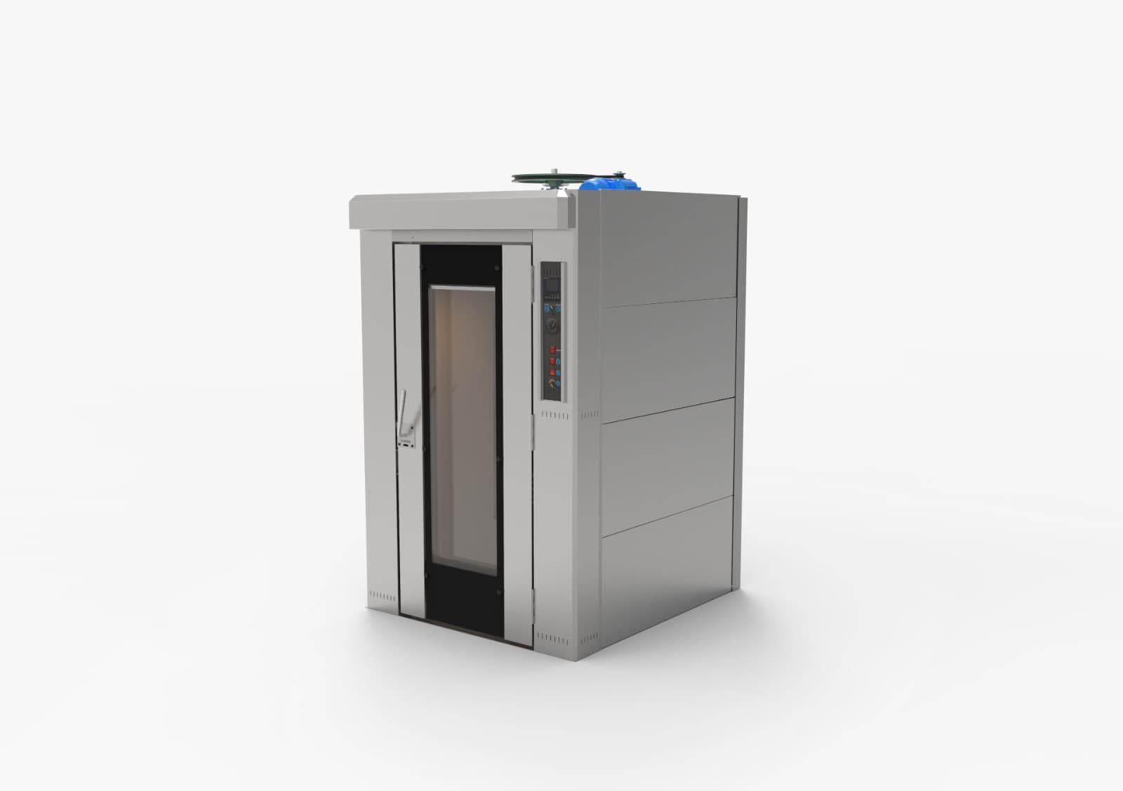 Horno rotativo industrial MF 70/12 – 12 bandejas 70x45 cm, 55 kg/hora, fabricado en Argentina