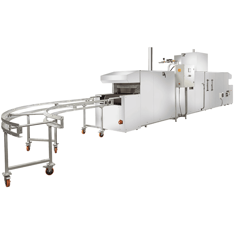 Horno túnel industrial con enfriador integrado – fabricación argentina, maquinaria para panificación